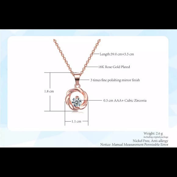 Double Fair Round Flower Necklace For Women Girls - Picture 4 of 4